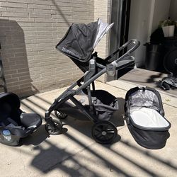 Uppa Baby Vista v2  Stroller, Bassinet & Mesa Car Seat 