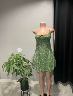 Green Floral Mini Dress