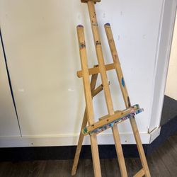 Painting Stand With 3 Canvas