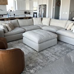 Large Sectional sofa with ottoman