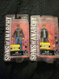 Sons of Anarchy Jax & Clay Teller 6-Inch Variant Action Figure W/Sunglasses & Hat EE