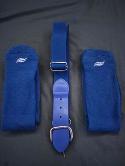 Youth baseball socks and belt