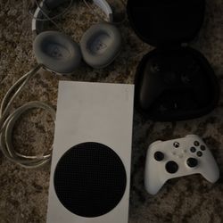 Xbox Type S, Pro Controller, White Controller, Monster, Hdmi, And Headset Like New