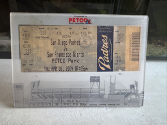 First Game Ticket Padres Petco Park 
