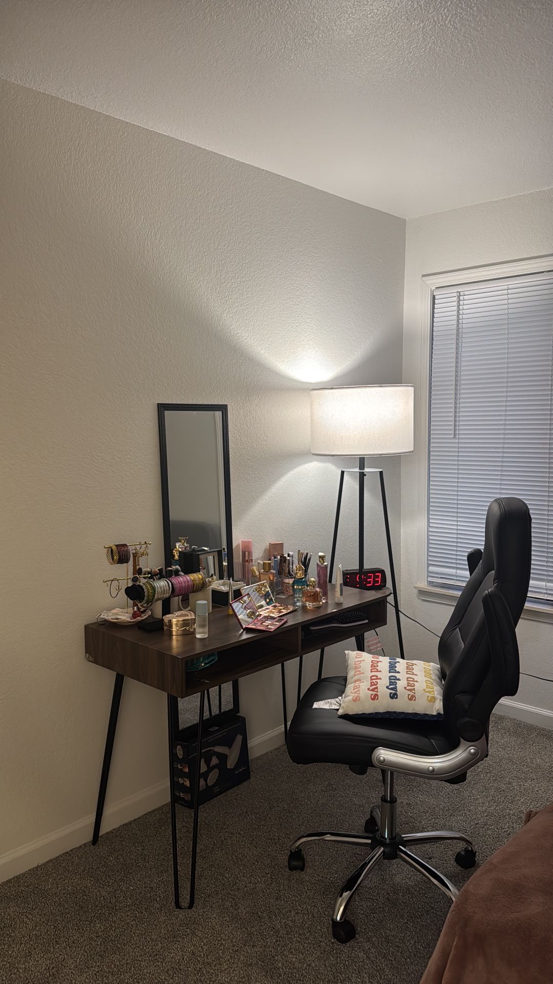 Walnut Brown Study Writing Desk 