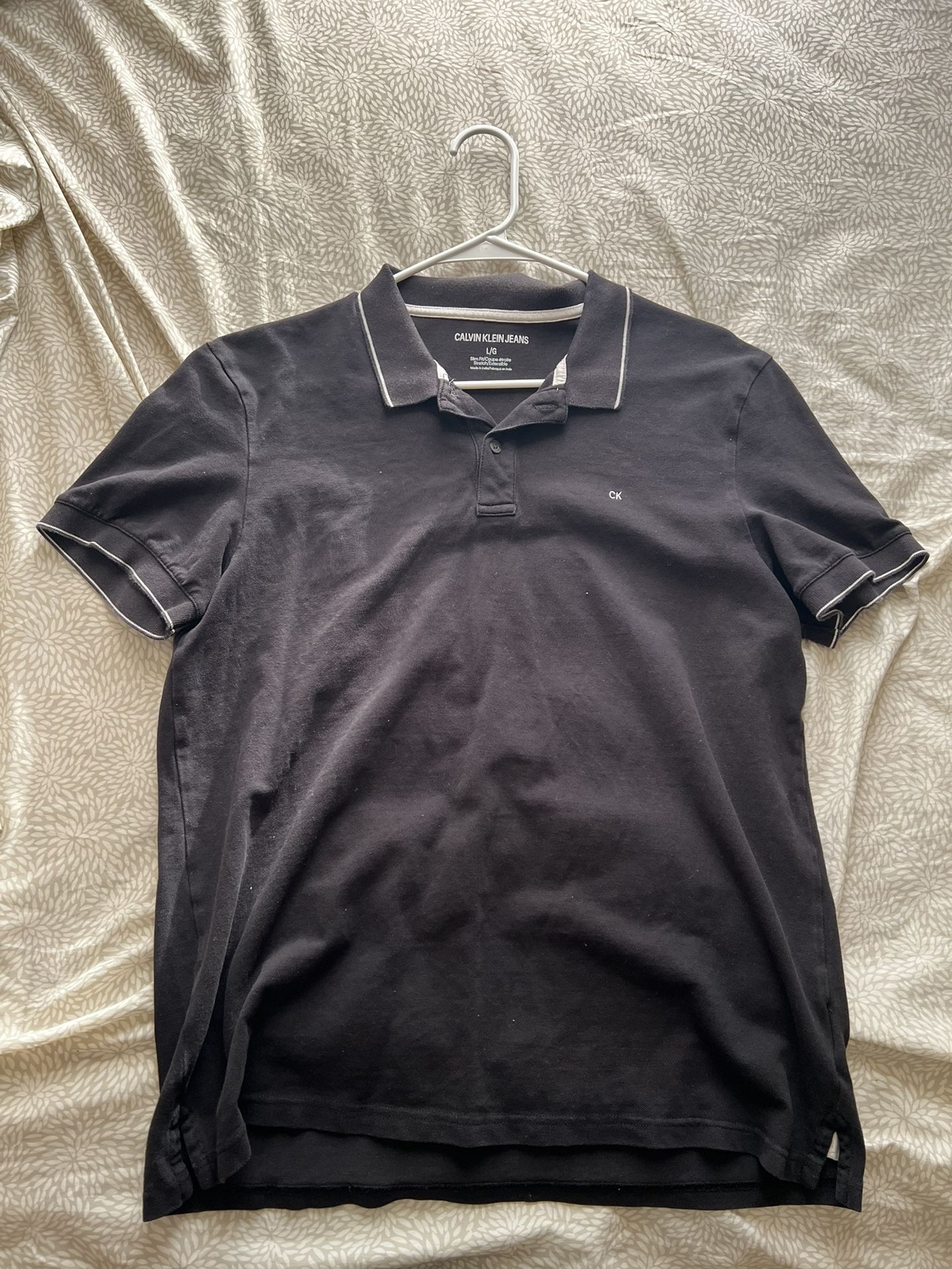 Calvin Klein Jeans collared shirt Men’s black/white