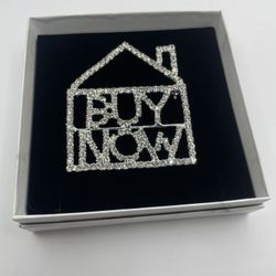 Brand New Sparkly Brooch Real Estate Agent “Buy Now” Gift