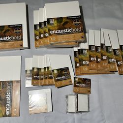 Wood Painting Panels X25 of various sizes Encausticbord,Art Board Lot