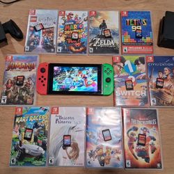 Nintendo Switch W/12 Games