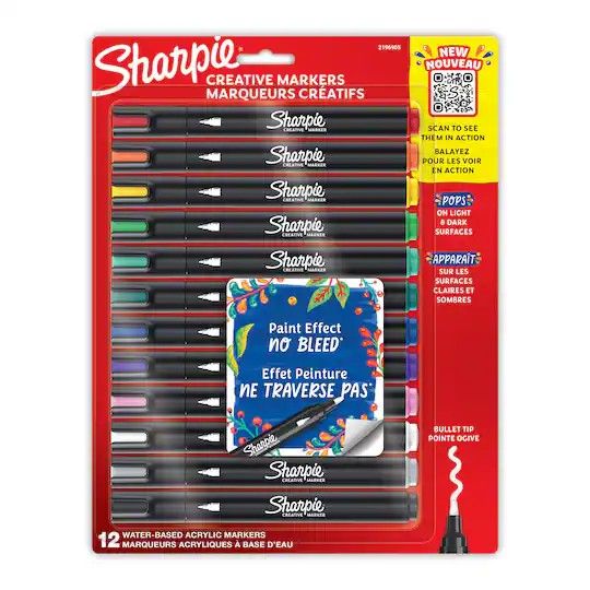 Sharpie® 12 Color Bullet Tip Creative Markers