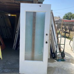 Exterior Wood Glass Door 32x78