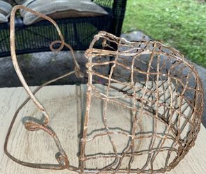 Antique Muzzle Farm Primitive Wire Calf Muzzle Cribber Weaner Rustic (READ DESC)