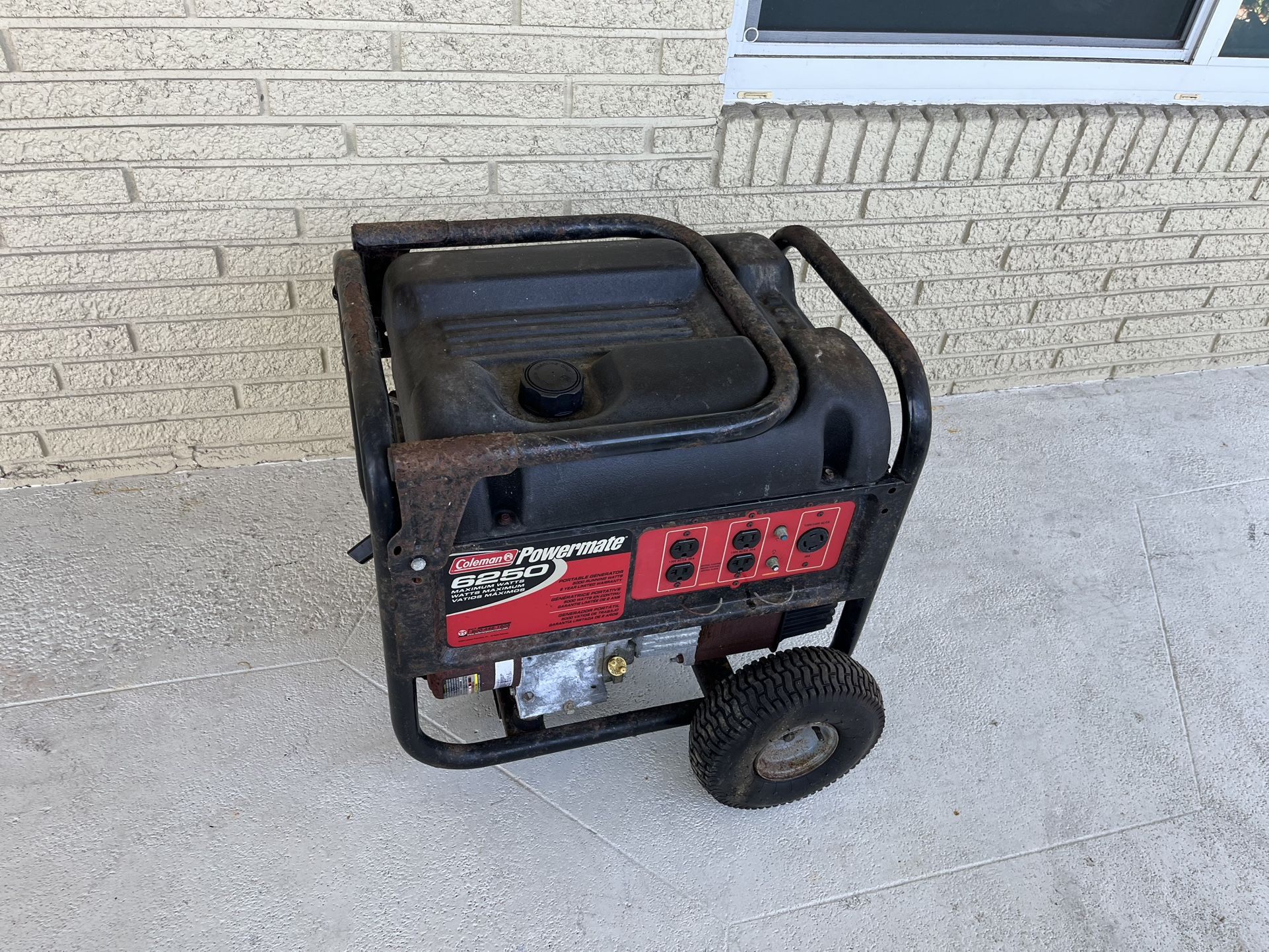 Coleman Power Mate Generator 6000 W 220 V Or 110 V Working Good