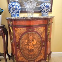 beautiful and elegant French Empire furniture..inlay work..bronze decoration.