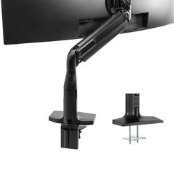 VIVO Aluminum Ultrawide Monitor Stand, Classic, Fits up to 49 inch Computer Screens, Single Articulating Pneumati