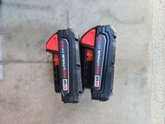 Milwaukee M18 Volt 2.0 Ah Batteries Both For $90