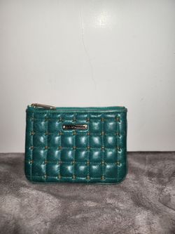 quilted leather pouch or coin purse by designer Rebecca Minkoff.