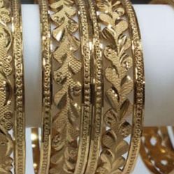 22k Gold Plated Bangles Size 2-4 2-6 2-8 Available 