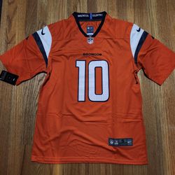 NFL Denver Broncos football uniform No.10 Bo Nix jersey sportswear