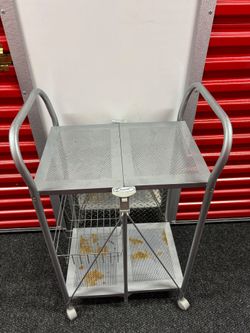 Dinett Metal Serving Cart
