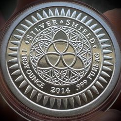 2014 1oz Silver Shield .999 Silver Round w/COA