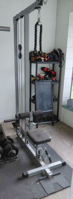 Pull down cable machine