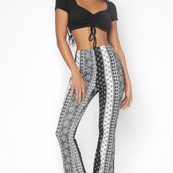 Women’s Geo Print Flare Pants