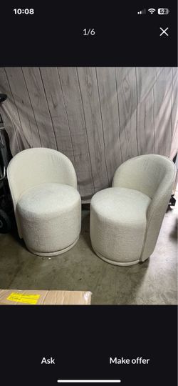 360 Spinning White Chairs (Make Offer)
