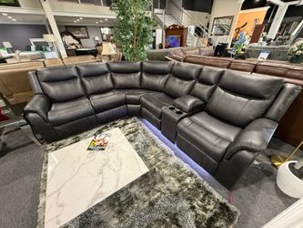 RECLINER SECTIONAL WITH LED LIGHTS
