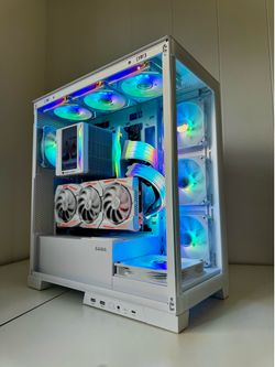 ❄️ Custom High-End Gaming / Creator PC – White Edition + RTX Graphics🔥