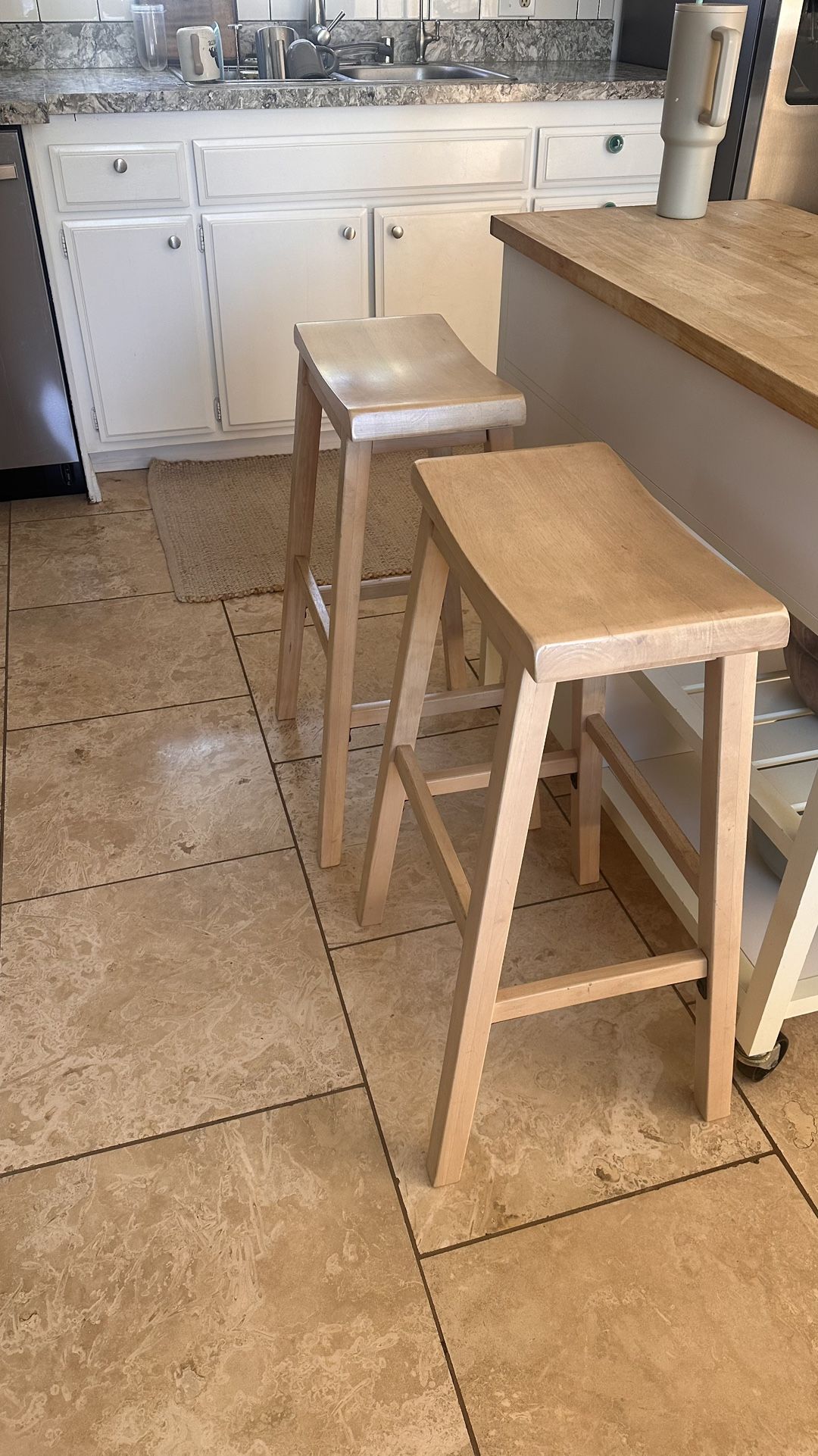 Two Wooden Stools