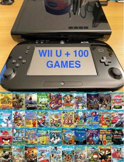 NINTENDO WII U with 100 WII U GAMES