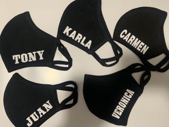 Face mask with your name on it 1 for $8 or 3 for $20