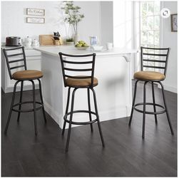 Set of 3 indoor barstools