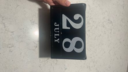 Wood calendar