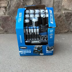 HART 110pc Screwdriver Set, New Condition🔨