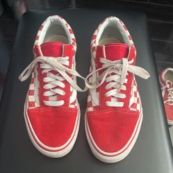Women Vans-Red