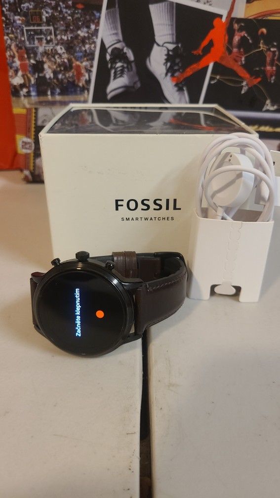 Fossil Gen 5 Smartwatch Carlyle HR Dark Brown Leather 44mm