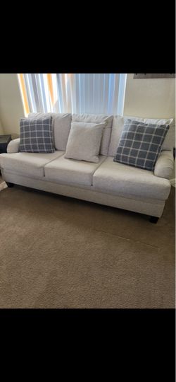 Sofa with Throw Pillows