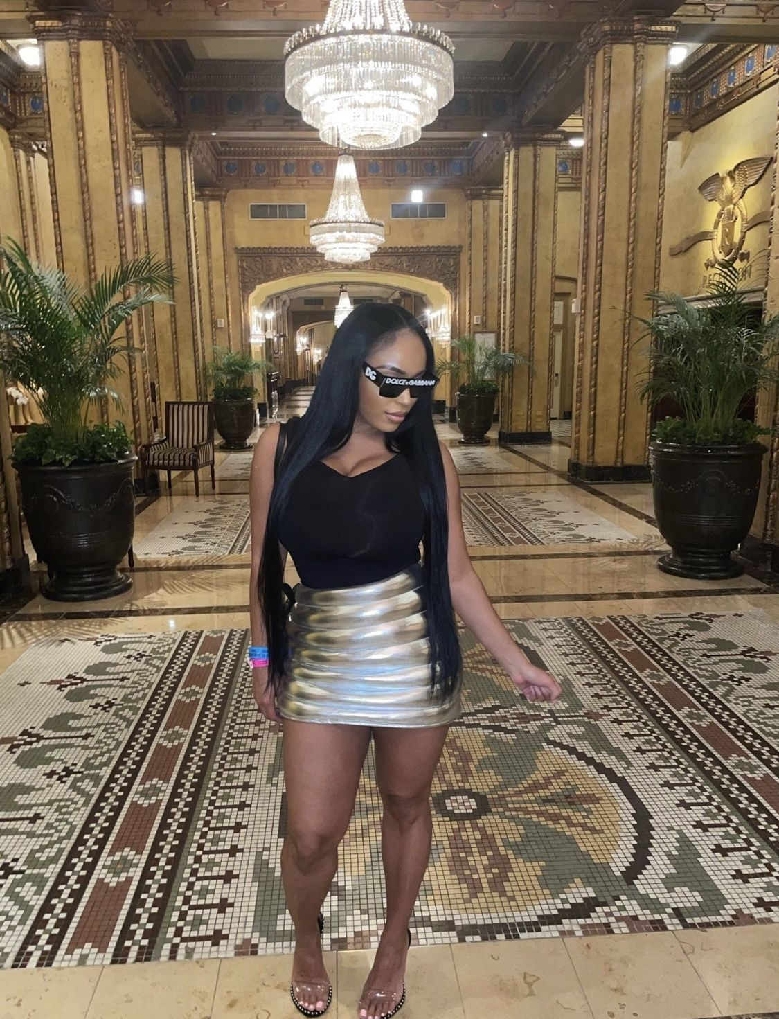 Silver Bubble Skirt