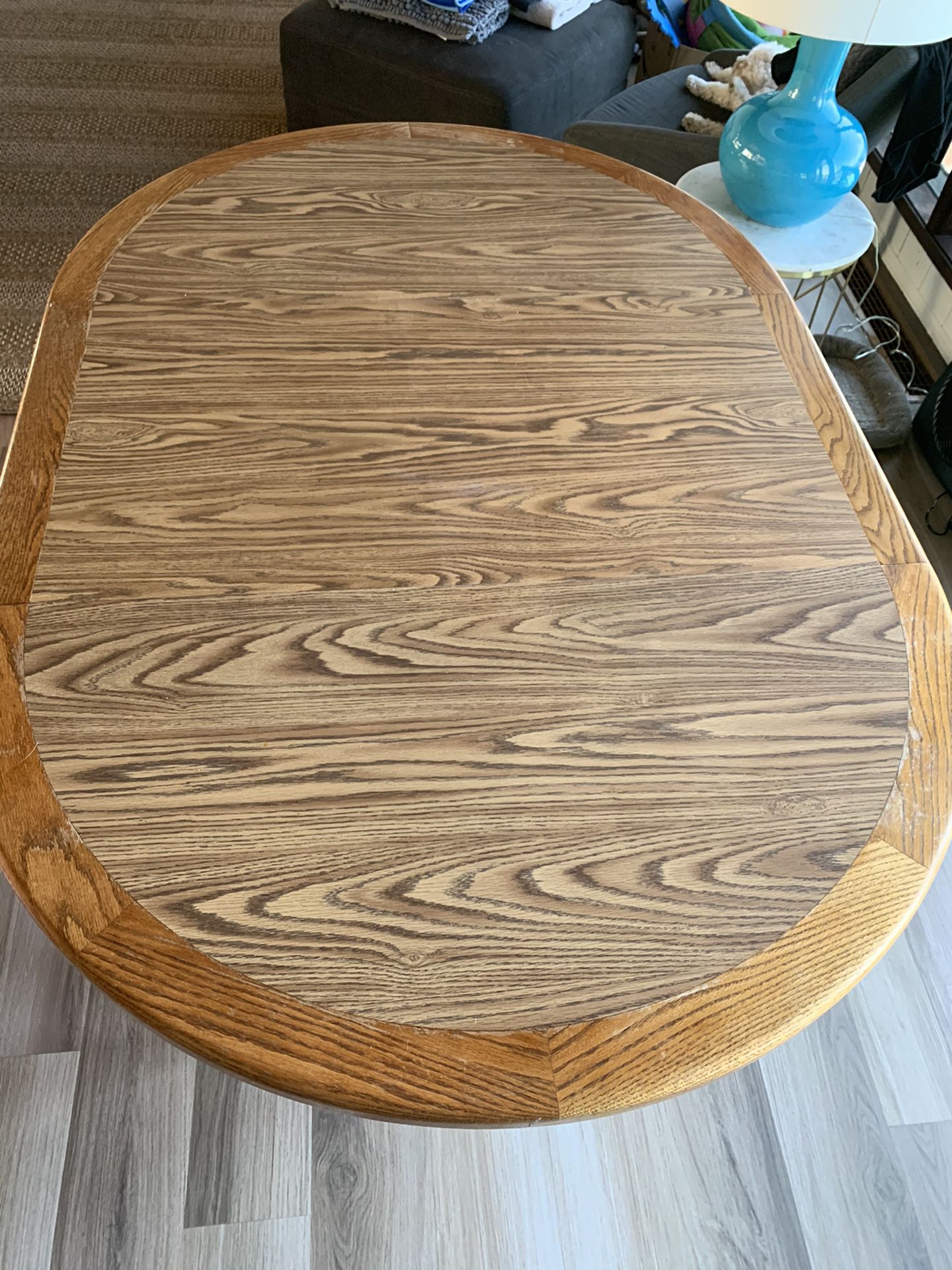 Mid century dining room table. 4-12 ft