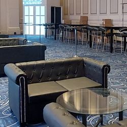 Black Couches x 6