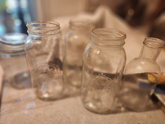 Multiple Size Glass Jars