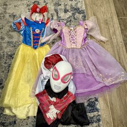 Disney Girl Costumes Size 3