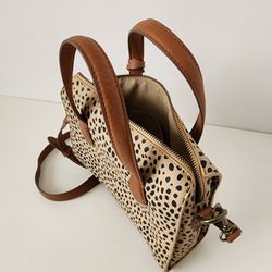 Universal Thread Leopard Hand Bag Crossbody Purse With Removable Strap
