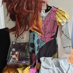Disney Sally Costume Kids (5-6) With Wig