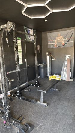 Squat rack, bench and other equipment for sale