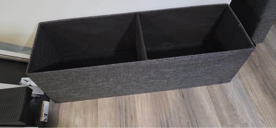 Fabric storage bin / ottoman