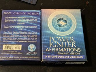 Power Igniter Affirmations Shaun D Gibson 35-Card Deck Guidebook 2016