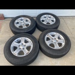 4 — 245/70r17 5x127 5x5 Jeep Wrangler Gladiator Grand Cherokee Wheels Rims Michelin Tires Good Treads
